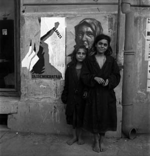 Homeless children in Budapest, Hungary, 1946