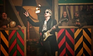Who are you… The Doctor rocks a medieval crowd.