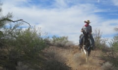 Andrew Healey hits the cowboy trail on Amigo, his trusty steed.