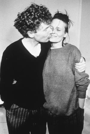 Westwood with her then lover and business partner Malcolm McLaren, in 1981.
