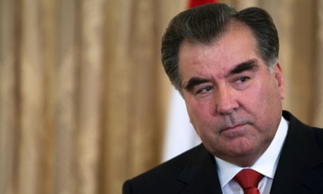 Tajikistan president Emomali Rahmon.