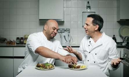 Ramael Scully and Yotam Ottolenghi in the kitchen