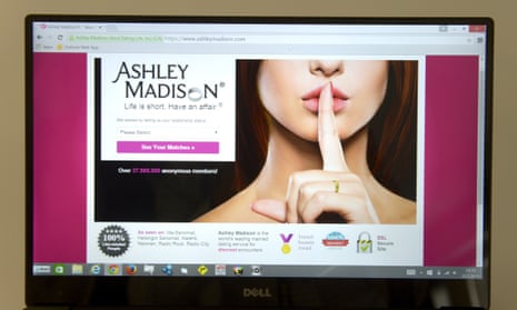 Online cheating site Ashley Madison, which is still operating.