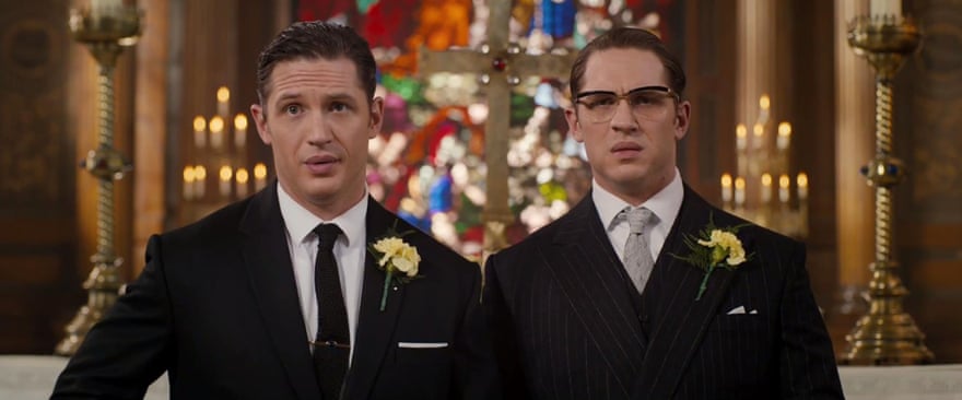 Tom Hardy plays both Reggie and Ronnie Kray in Legend