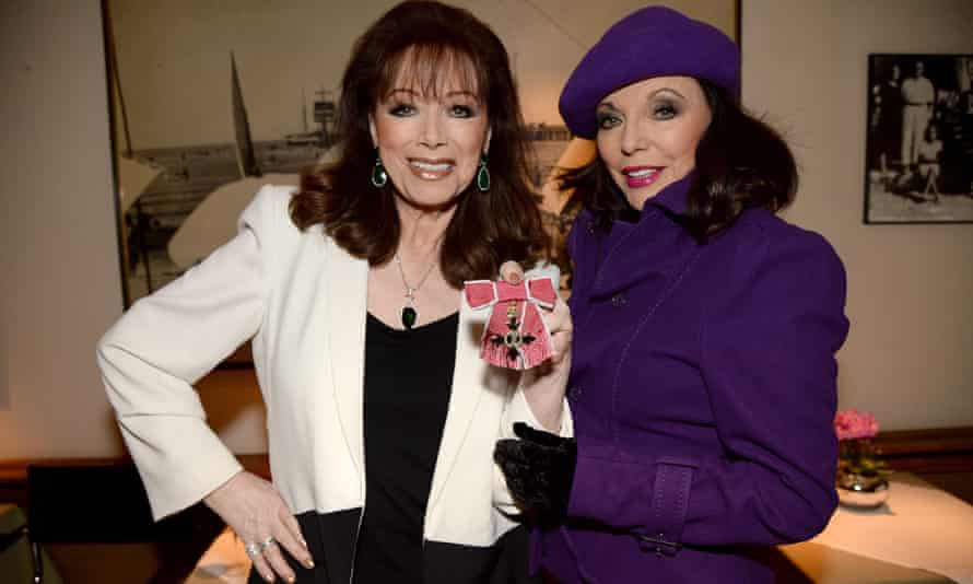 Jackie Collins with her sister, Joan, the actor and star of Dynasty.