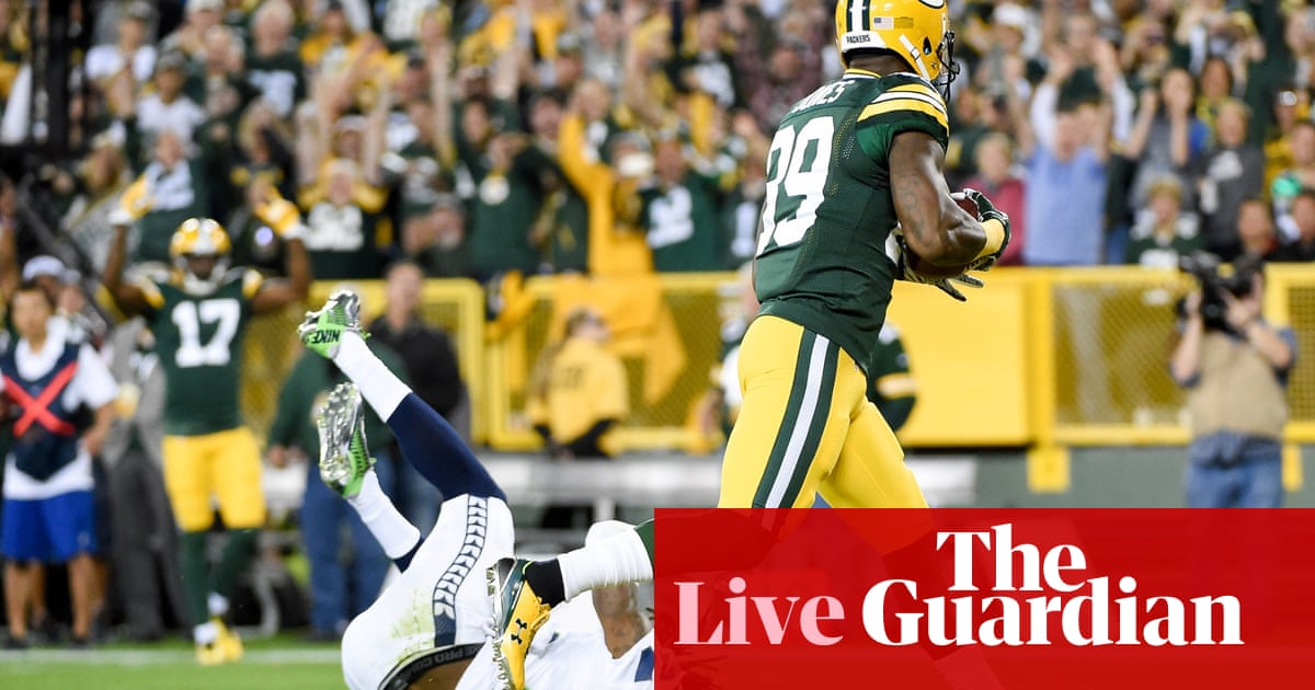 Sunday Night Football Green Bay Packers Beat Seattle Seahawks As It Happened Sport The Guardian