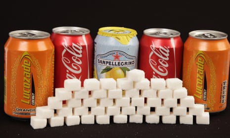 Fizzy drinks with sugar cubes