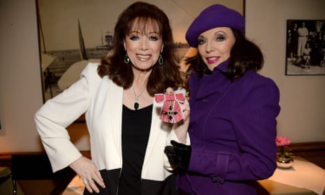 Jackie Collins and her sister Joan, in 2013.