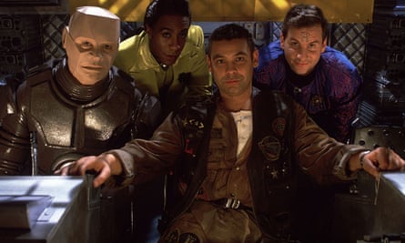 Charles and the cast of Red Dwarf.