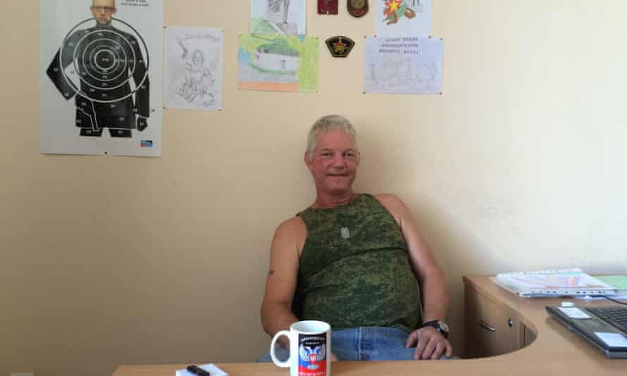 Russell Bentley at his office in Donetsk