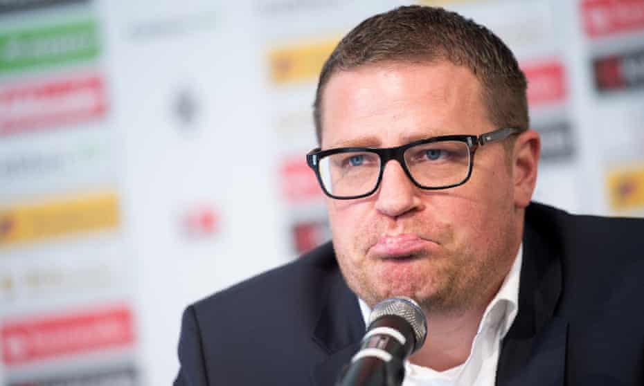 The pout of Borussia Mönchengladbach's sporting director, Max Eberl, says it all after Lucien Favre's surprise decision to resign despite the Bundesliga club wanting him to stay.