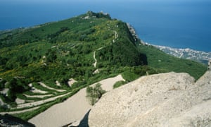 View from the top of Monte Epomeo, Ischia.