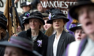 Anne-Marie Duff and Carey Mulligan in Suffragette.