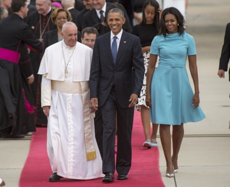 Obamas and Pope Francis