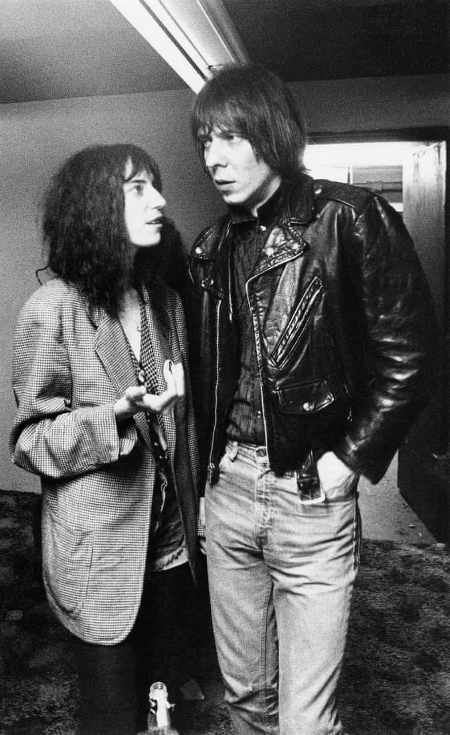 Patti Smith with her husband and collaborator the guitarist Fred ‘Sonic’ Smith in 1978.