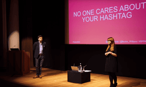 James Whatley on stage at Social Media Week 2015