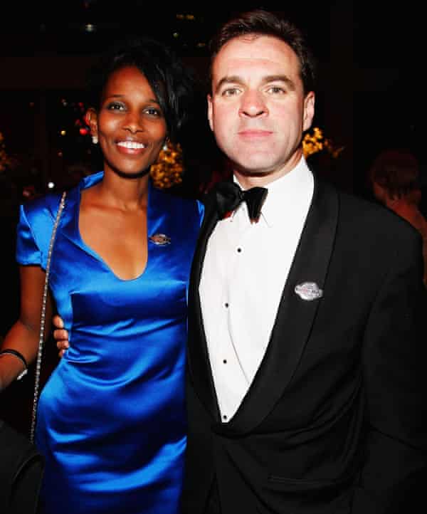 Ferguson with his wife, Ayaan Hirsi Ali, at Time's gala for the 100 most influential people in the world in New York, 2009.