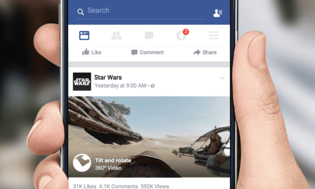 Facebook will now show 360-degree videos in its news feed across devices.