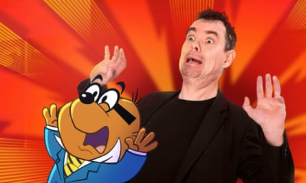Holy moly: Kevin Eldon with Penfold.