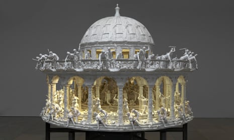 Mat Collishaw's 3D zoetrope All Things Fall, photographed in the New Art Gallery Walsall