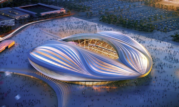 Zaha Hadid's design for the Qatar 2022 World Cup's al-Wakrah stadium.