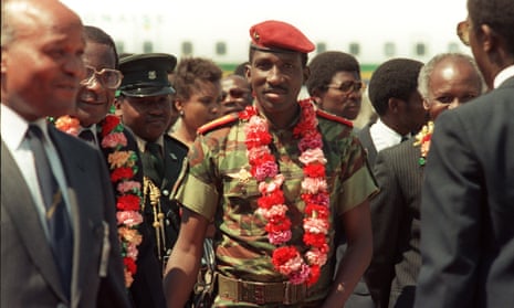 Former Burkina Faso president, Thomas Sankara, in 1986.
