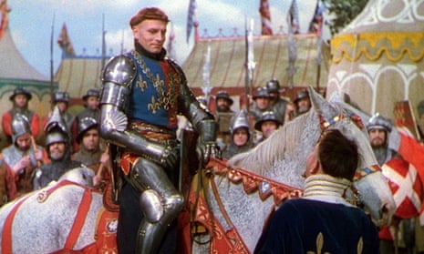 Laurence Olivier in his film version of Henry V.