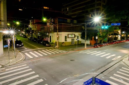 An LED lighting installation in Sao Paulo