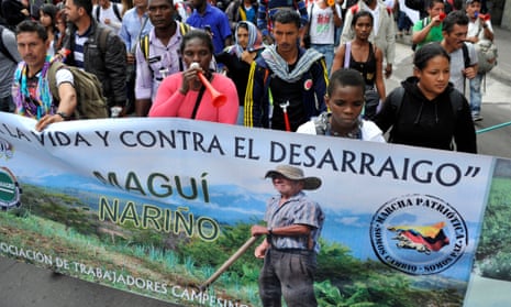 Farmers protest in Colombia