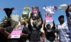 South Africans call on President Jacob Zuma to take action to prevent sexual violence.
