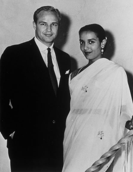 Marlon Brando and his first wife, Anna Kashfi, in 1957