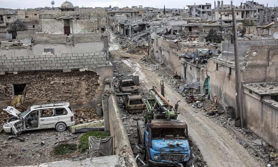 The devastated Syrian city of Kobani