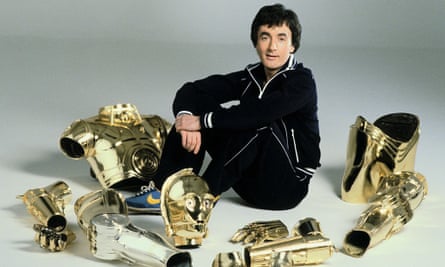 Daniels with his C-3PO costume, 1977.