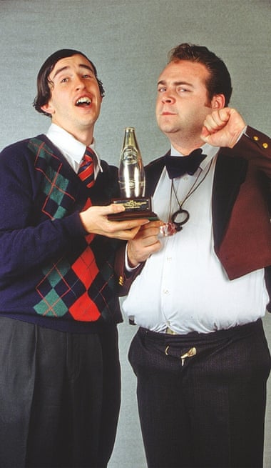 steve coogan with john thomson, 1992