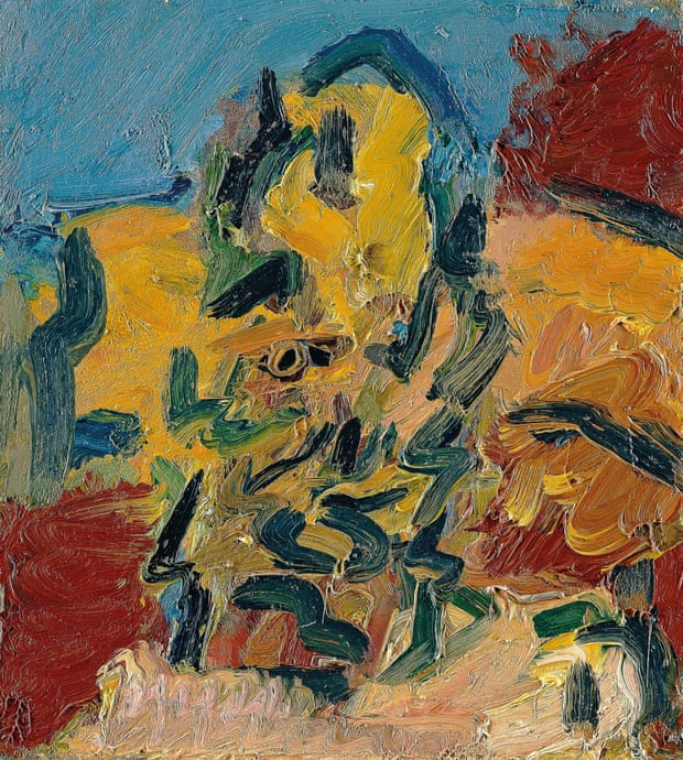 Head of Catherine Lampert, 2004, by Frank Auerbach.