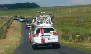 Neutral support car and more on stage 5 of the Tour of Britain
