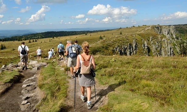 Walking in the Vosges.