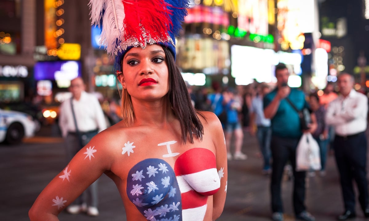 Over the summer, 'desnudas' have turned Times Square into an unli...