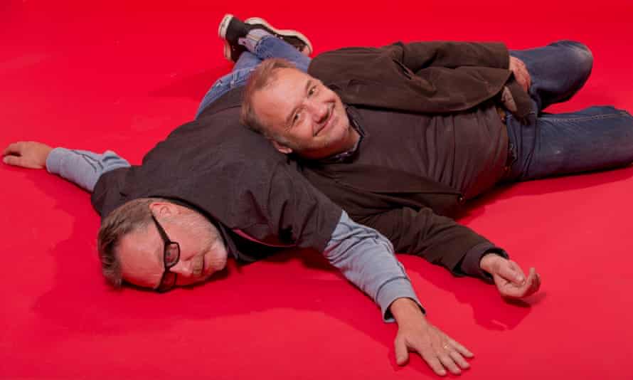 Vic Reeves, left, and Bob Mortimer celebrate 25 years of comical togetherness.