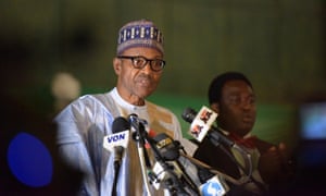 Buhari after his election win in April this year.