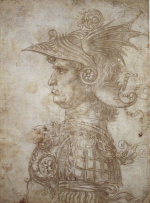 Leonardo da Vinci, Bust of a warrior, c. 1475