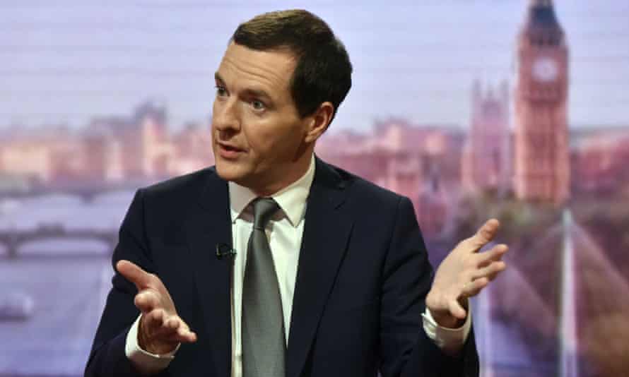 Chancellor of the exchequer George Osborne