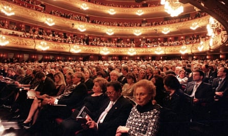 The audience at Liceu Opera House in Barcelona.