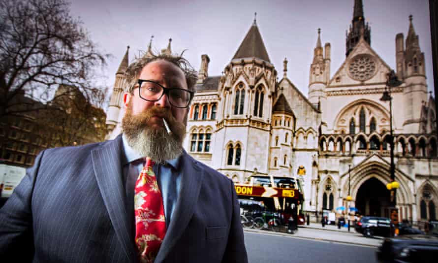Myles Jackman outside the Royal Courts of Justice in London.