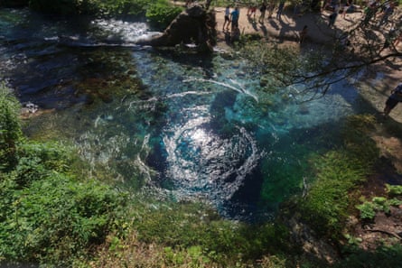 Blue Eye hot spring in southern Albania