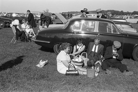 A picnic at the Derby, Epsom Downs, Surrey, 1970