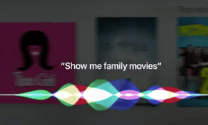 Apple TV comes with voice search.