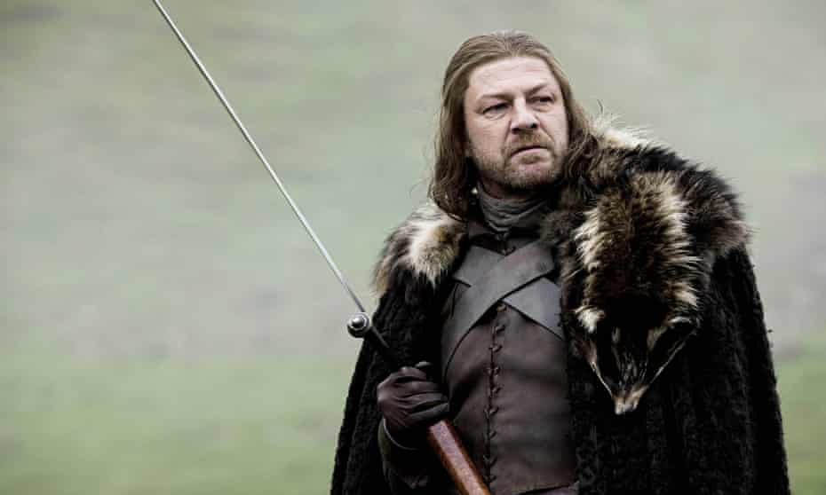 Sean Bean as Ned Stark in Game of Thrones.