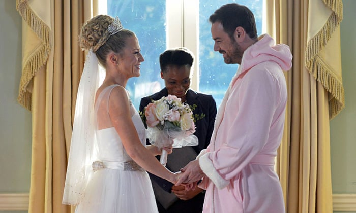 mick carter pink dressing gown EastEnders spoilers: Danny Dyer got married in a pink dressing gown and Twitter imploded | Soaps