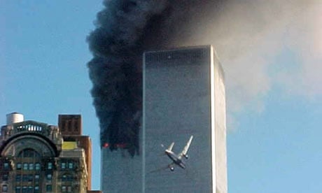 The second plane flies into the south tower